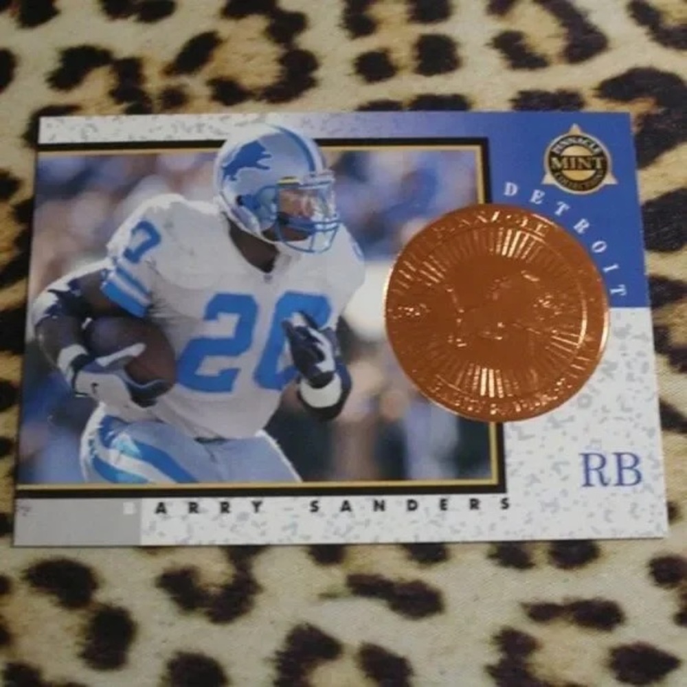 NFL Trading Card - Blue and White